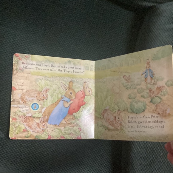 “Peter rabbit and the Flopsy bunnies “ kids sound board book - Picture 5 of 14